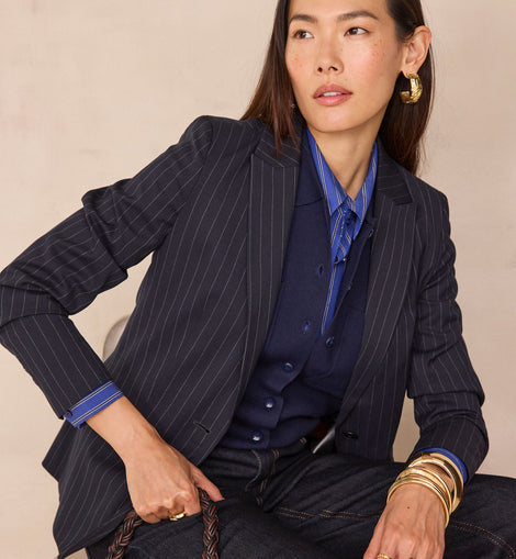 VESTE DE TAILLEUR À RAYURES SIMONE