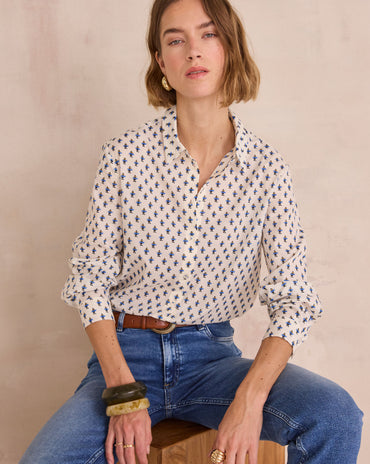 CHEMISE IMPRIMÉ EN 100% COTON COLETTE