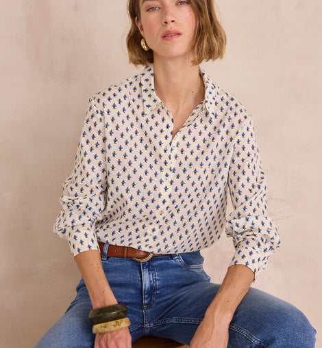 CHEMISE IMPRIMÉ EN 100% COTON COLETTE