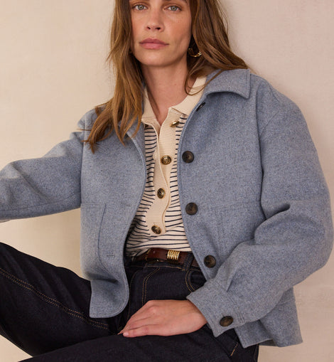 VESTE EN LAINE COLOMBE