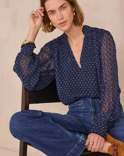 BLOUSE À MOTIF FLORAL DORIANE