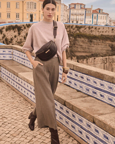 PANTALON LARGE CROP TIMEO