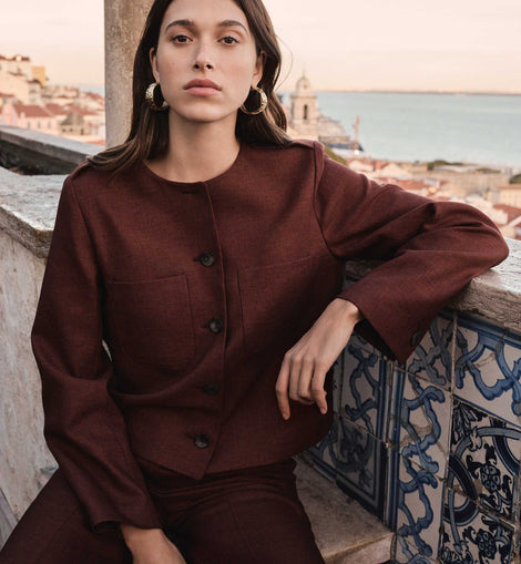VESTE COURTE STRUCTURÉE VIRGILE