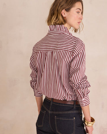 BLOUSE À RAYURES EN 100% COTON DOUCE