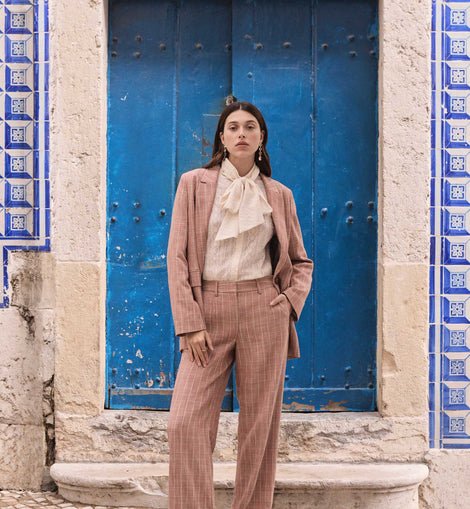 PANTALON LARGE À RAYURES FERGUSON