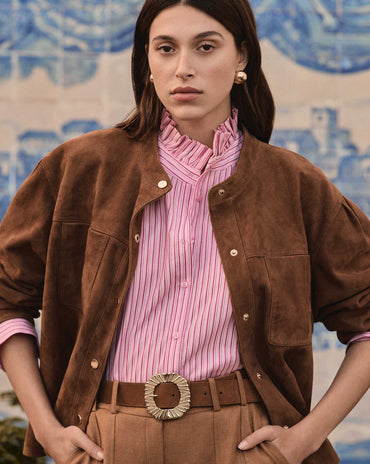 BLOUSE À RAYURES EN 100% COTON SIA