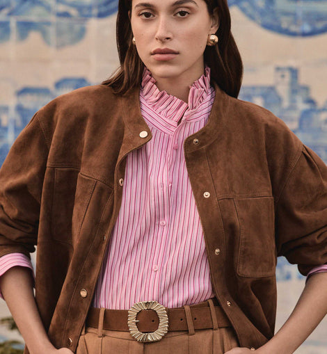 BLOUSE À RAYURES EN 100% COTON SIA