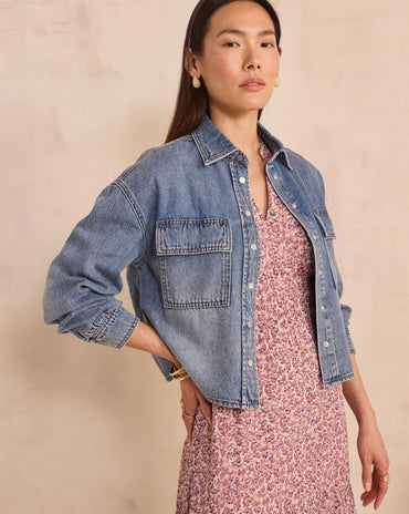 CHEMISIER À MANCHES LONGUES EN COTON DONOVAN