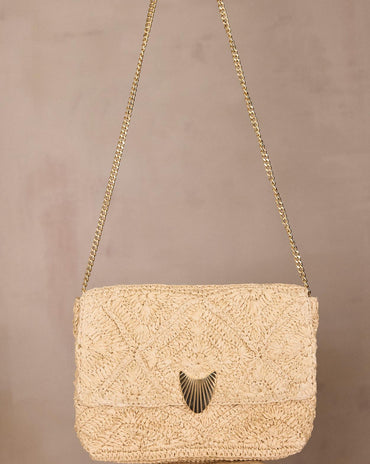 POCHETTE EN PAILLE MARLON
