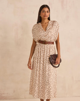 ROBE DROITE À POIS BELGIA