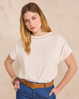 T-SHIRT À MANCHES COURTES EN COTON LOUISE
